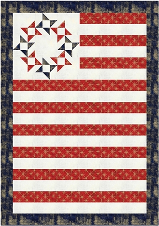 Patriotic Summer - Quilt Squares from 3 Wishes Fabric - JAQS Fabrics