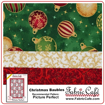 Christmas Baubles 3-Yard Quilt Kit