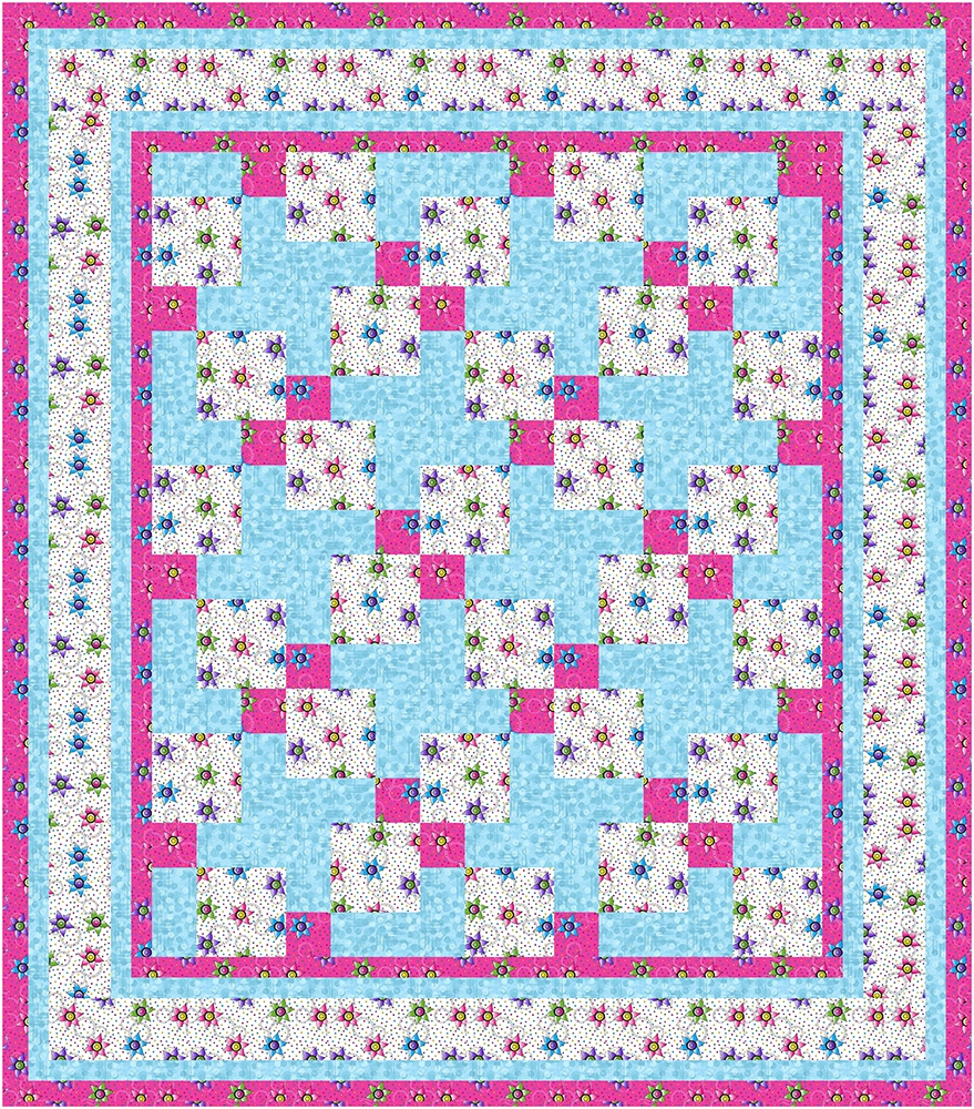 Fabric Cafe - Topsy Turvey - 3 Yard Quilt Pattern - 090932-01