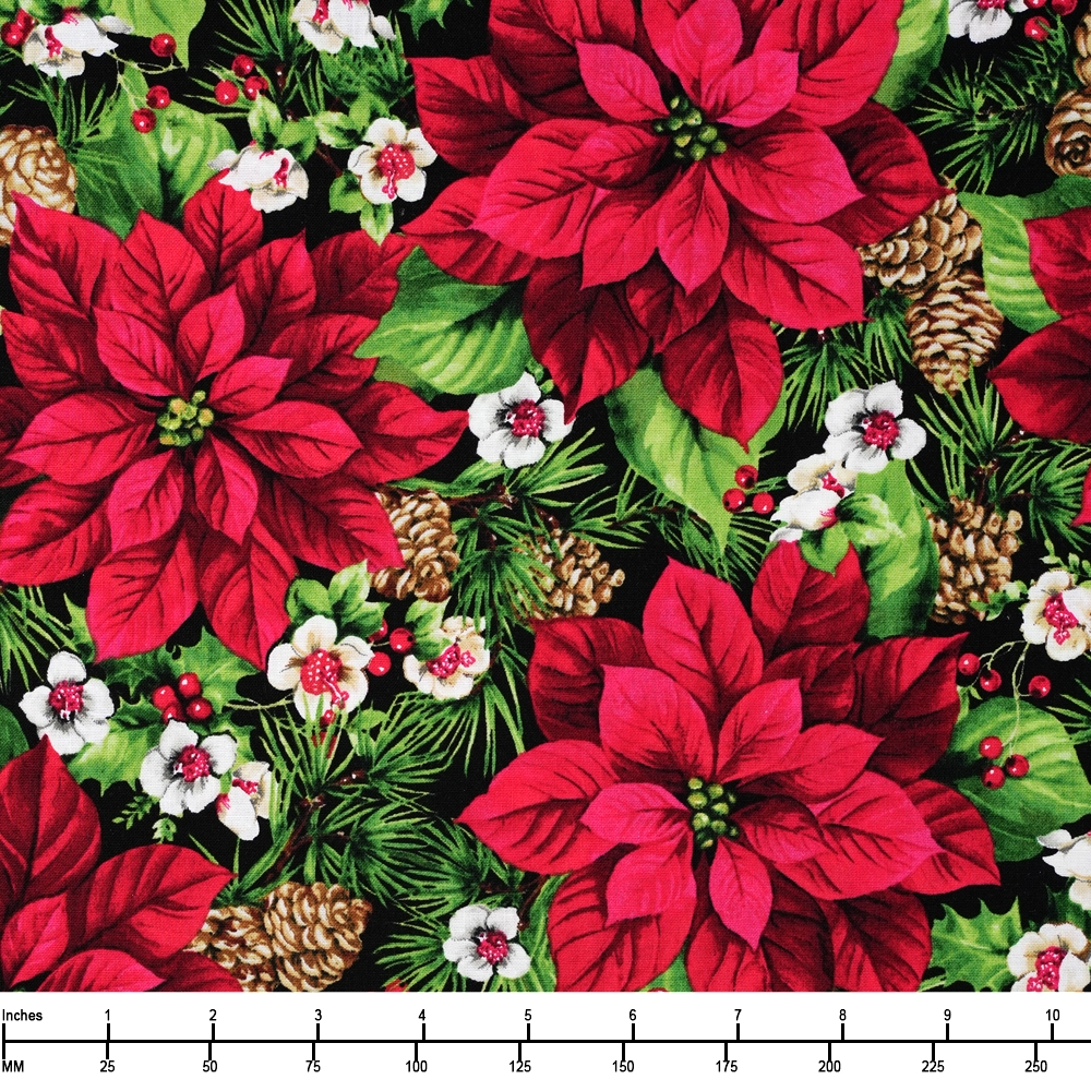 Pretty Poinsettias Quilt buy Kit