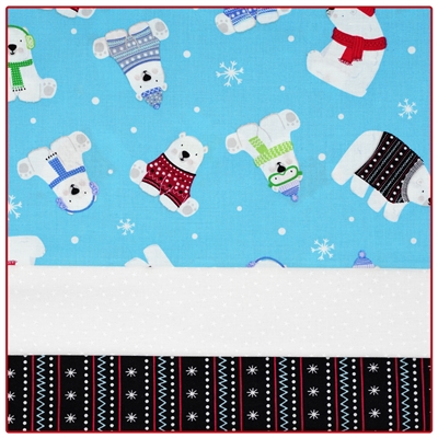 Polar Bear Party 3-Yard Quilt Kit