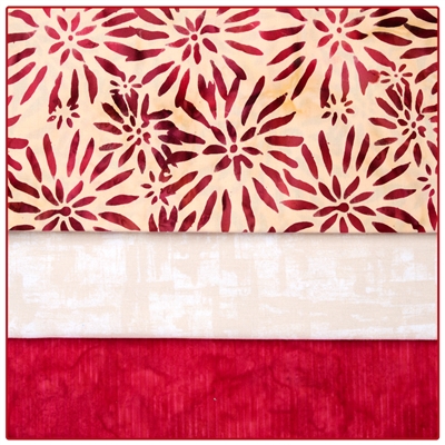 Ruby Blooms 3-Yard Quilt Kit