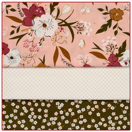 Blushing Blooms - 3-Yard Quilt Kit