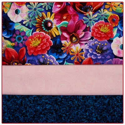 Midnight Bouquet - 3 Yard Quilt Kit