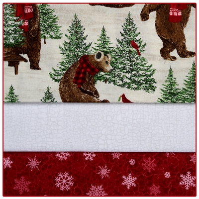 Beary Merry Christmas - 3-Yard Quilt Kit