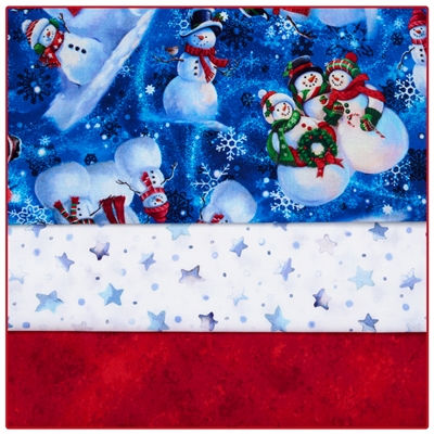 Snowman Holiday 3-Yard Quilt Kit