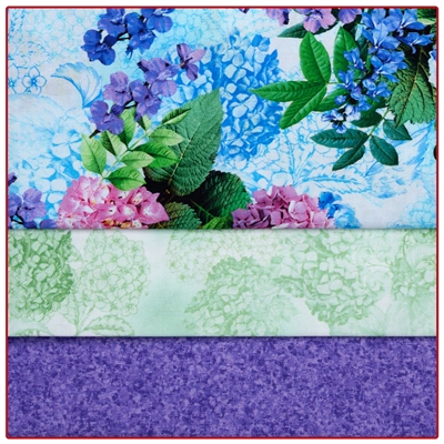 Hydrangea Happiness - 3 Yard Quilt Kit