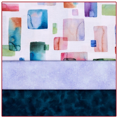 Watercolor Gems 3-Yard Quilt Kit