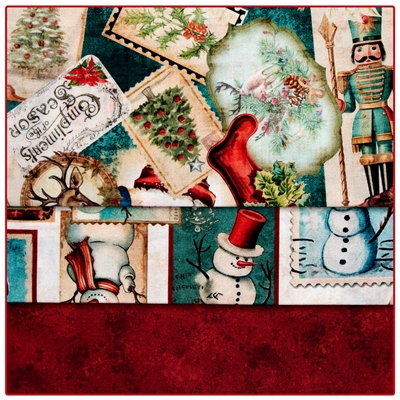 Season's Greeting  3-Yard Quilt Kit