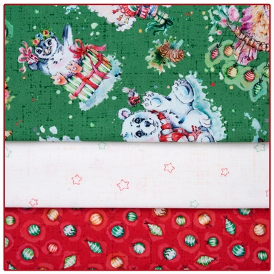 Christmas Critters 3-Yard Quilt Kit