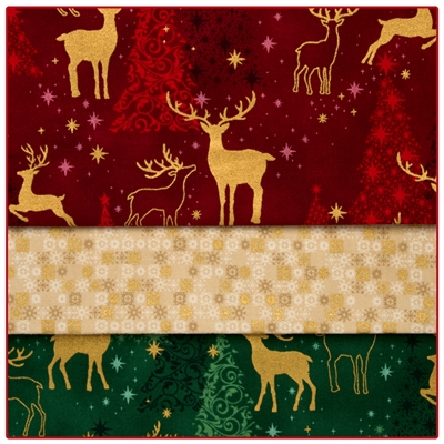 Regal Reindeers - 3-Yard Quilt Kit