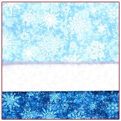 Snowflake Sparkles - 3-Yard Quilt Kit