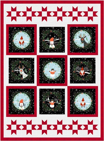 Winter Joy Panel Quilt Kit