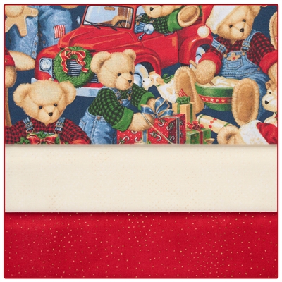 Teddy Bear Christmas - 3-Yard Quilt Kit