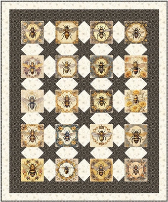 Bee Cozy Panel Quilt Kit