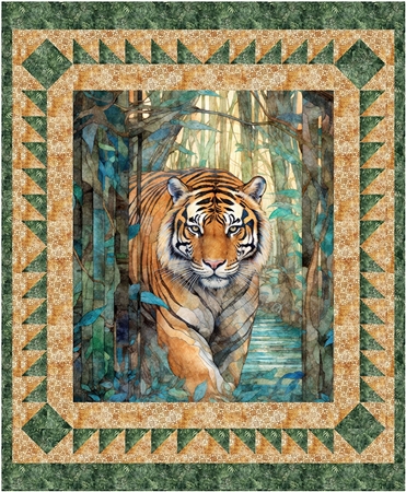 Eye of the Tiger Panel Quilt Kit