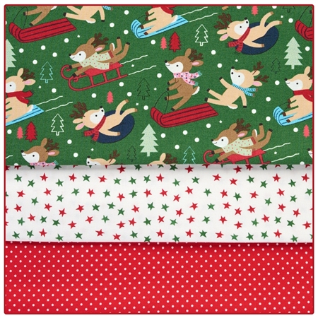 Dasher & Dancer 3 -Yard Quilt Kit