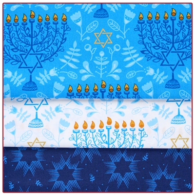 Menorah Glow   3-Yard Quilt Kit