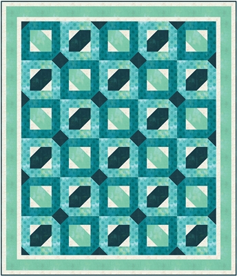 Totally Teal 5-Yard Quilt Kit