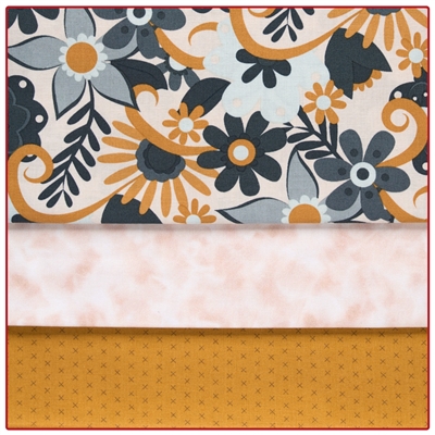 Retro Blooms 3-Yard Quilt Kit