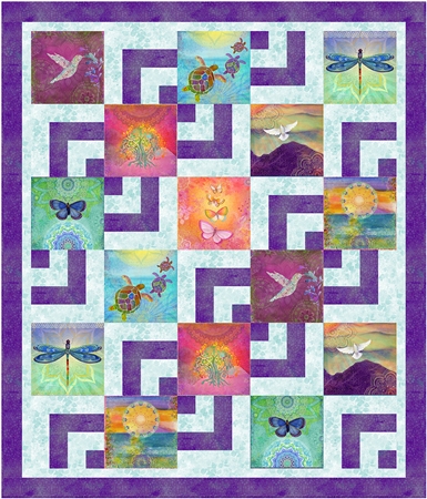 Peaceful Garden - 3 Yard Quilt Kit