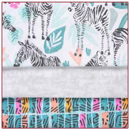 Zebra Daze - 3 Yard Quilt Kit