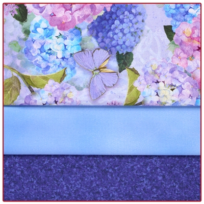 Hydrangea Bliss 3 -Yard Quilt Kit