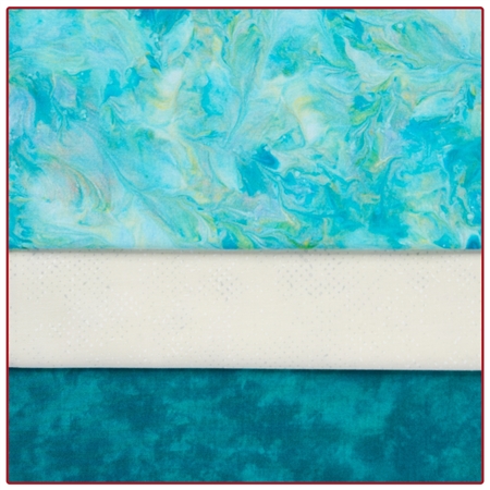 Lagoon Brushstrokes - 3 Yard Quilt Kit