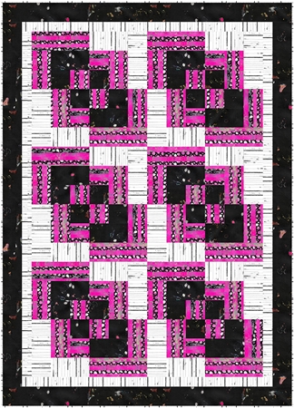 Pink Noir - 3-Yard Quilt Kit