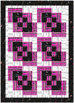 Pink Noir - 3-Yard Quilt Kit