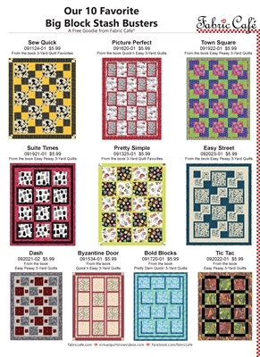This Town Square Quilt from the book Easy Peasy 3 yard quilts came